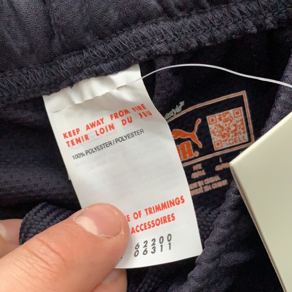 Puma Dry Cell Form Stripe Shorts Navy 10” - Picture 4 of 6